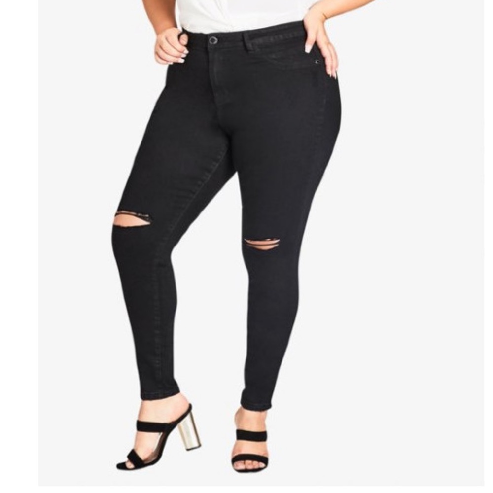 City Chic Black Skinny Jean